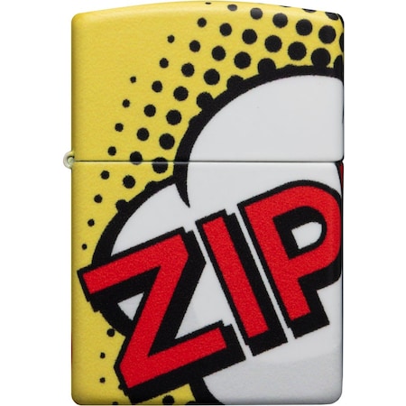 Zippo 2023 Zippo Comic Design, White Matte ZIP-49533